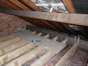 Day 6 – Floor joists start to go in